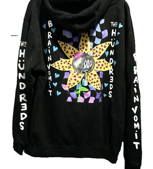 Brain Vomits Garden The Hundreds WEN COLLAB Adam Bomb Squad Black Hoodie Rare L